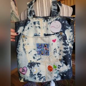 Custom bleached Pink Floyd tote